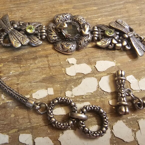 Frog/dragonfly bracelet - Picture 1 of 6